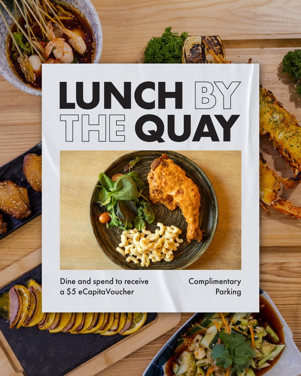 A variety of delicious lunch options available at CQ @ Clarke Quay
