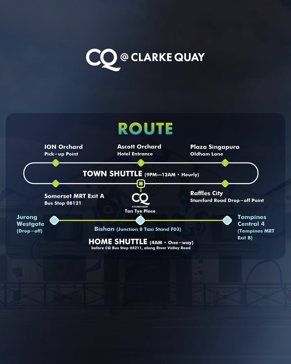 Shuttle bus route map