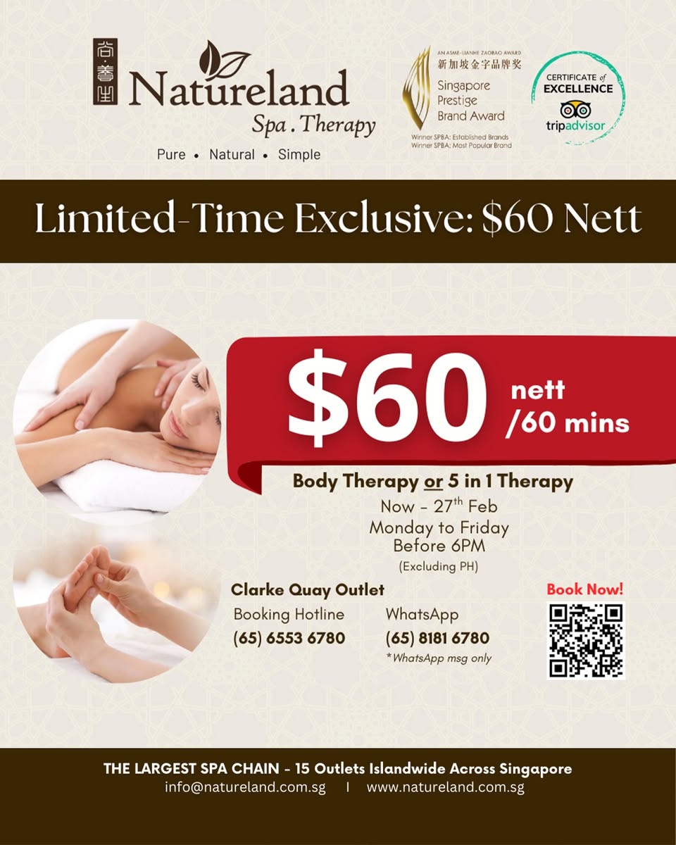 Natureland Massage Therapy at Clarke Quay