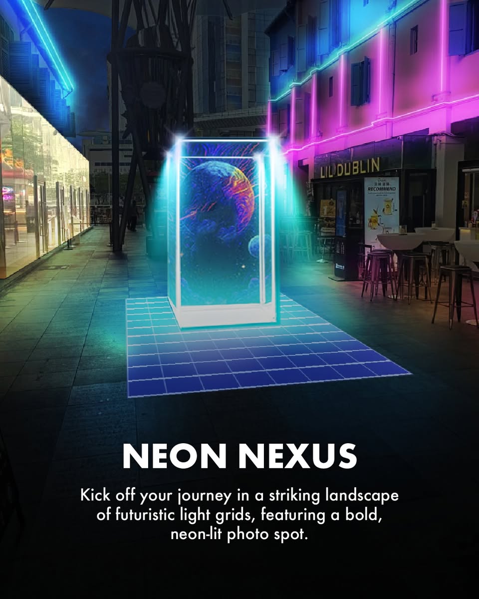 A large crowd gathered at Fountain Square, CQ Clarke Quay, eagerly awaiting the New Year's countdown.