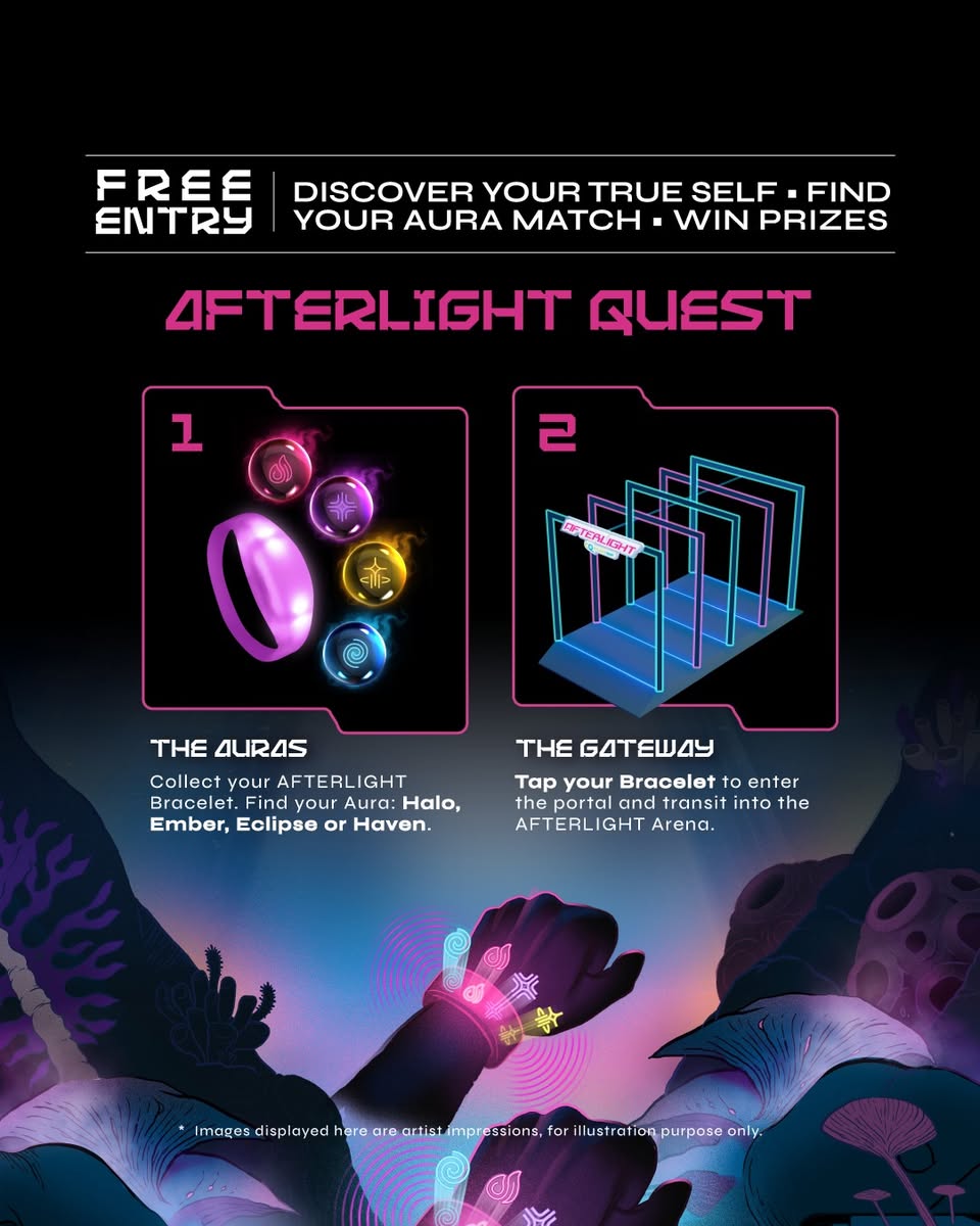 Dynamic light art installation at AFTERLIGHT festival