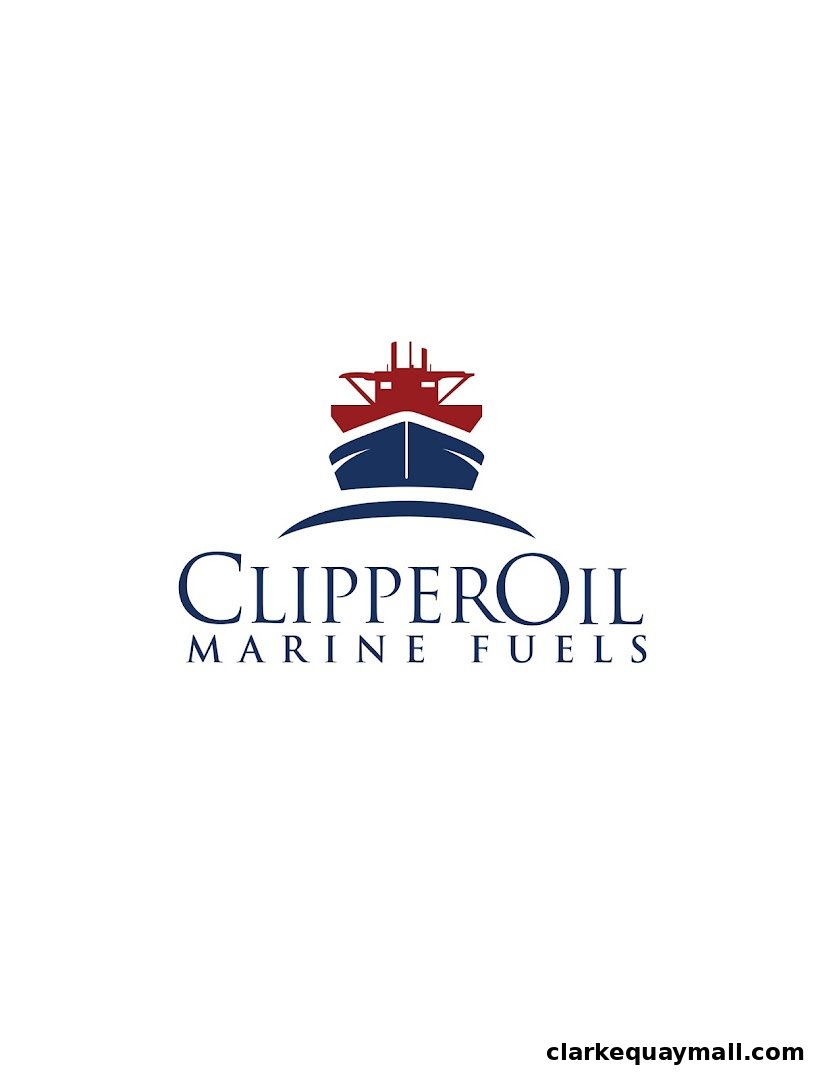 The Clipper Oil logo features a stylized ship and the text 'ClipperOil Marine Fuels'.