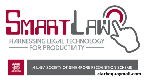 Logo for SmartLaw, a legal technology company, with a tagline and recognition scheme.