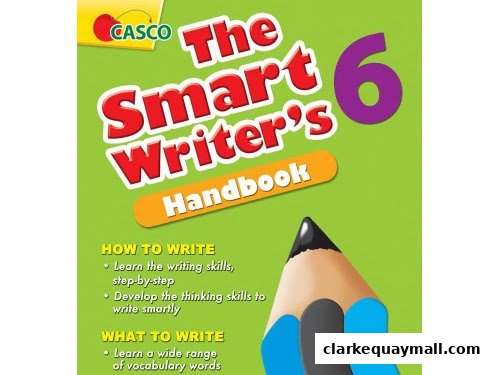 A book cover titled 'The Smart Writer's Handbook 6' with a pencil illustration.