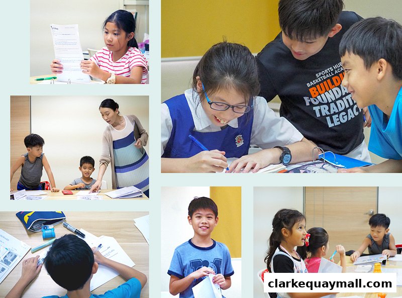 Children engaged in learning activities with a teacher and peers.
