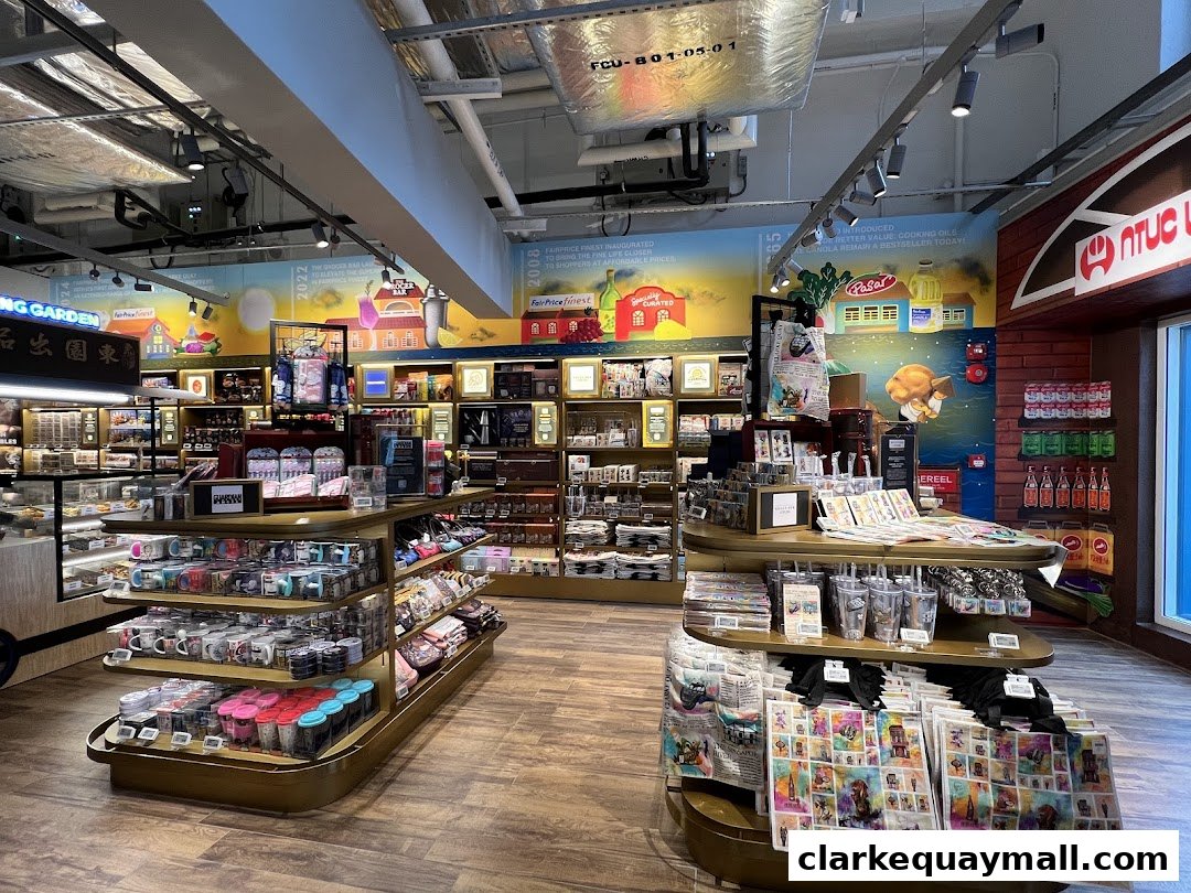 Interior view of a FairPrice Finest supermarket showcasing shelves stocked with various products.