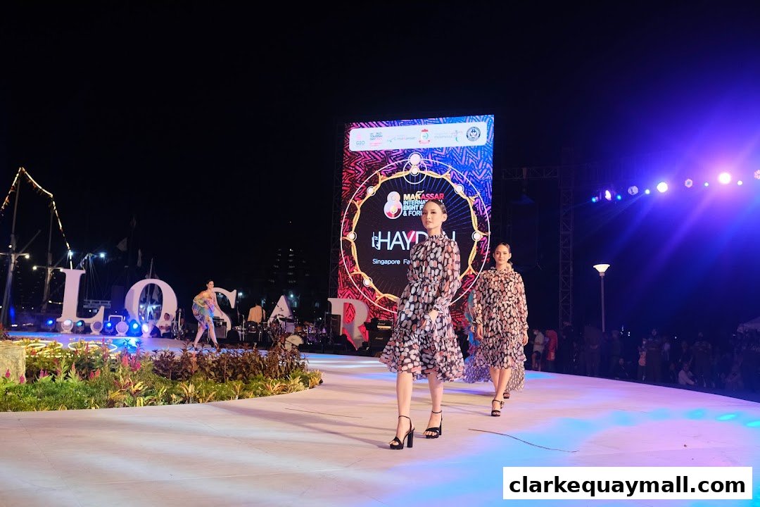 Models walk the runway at a fashion event featuring the HAYDEN brand.