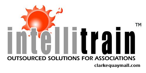 The Intellitrain logo features a stylized sun and the company name with a tagline.