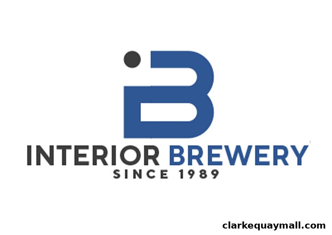 The Interior Brewery logo features a stylized 'iB' with the text 'INTERIOR BREWERY SINCE 1989'.