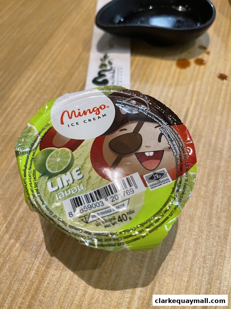 A cup of Mingo Lime flavored ice cream with a pirate character on the packaging.