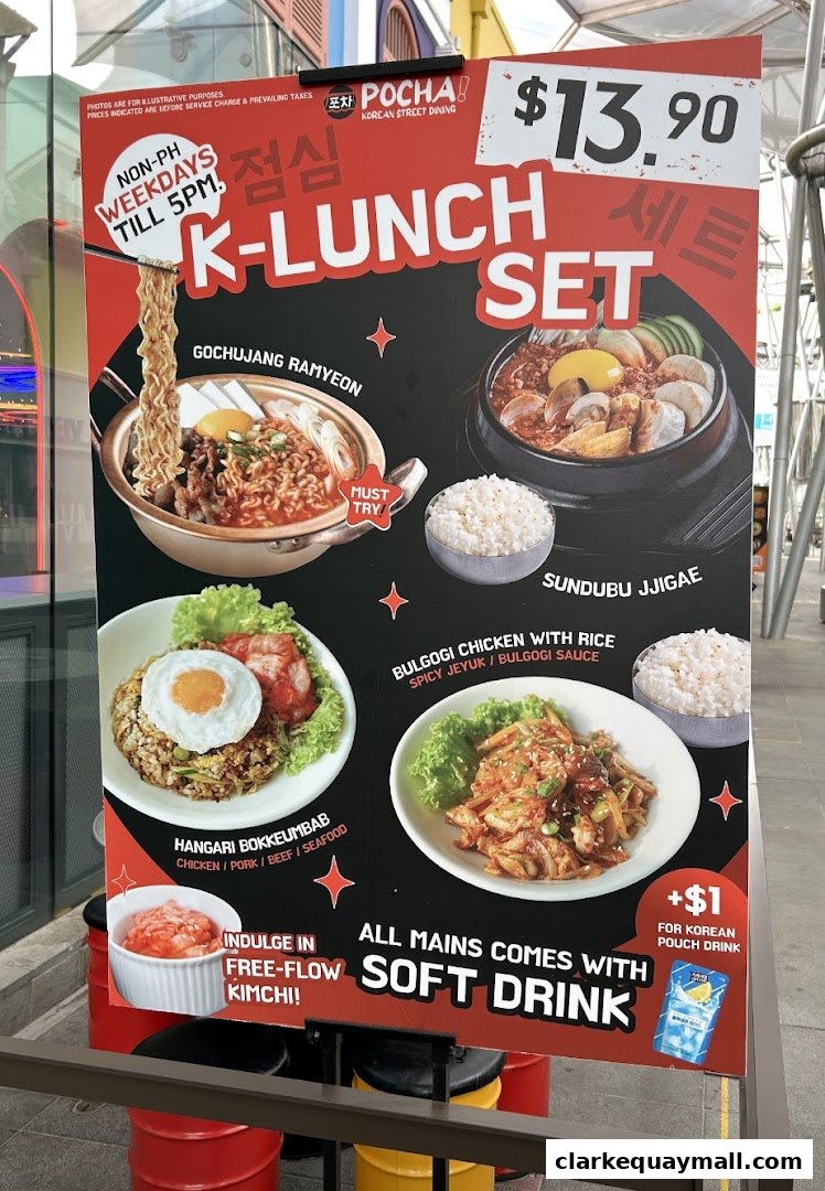 POCHA Clarke Quay POCHA! Korean Street Dining