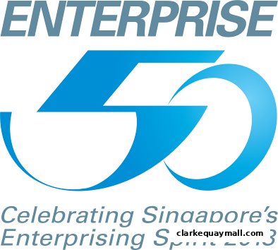 Logo celebrating Singapore's enterprising spirit in 2018.