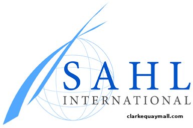 The logo for Sahl International Pte Ltd features a stylized globe with a swoosh.