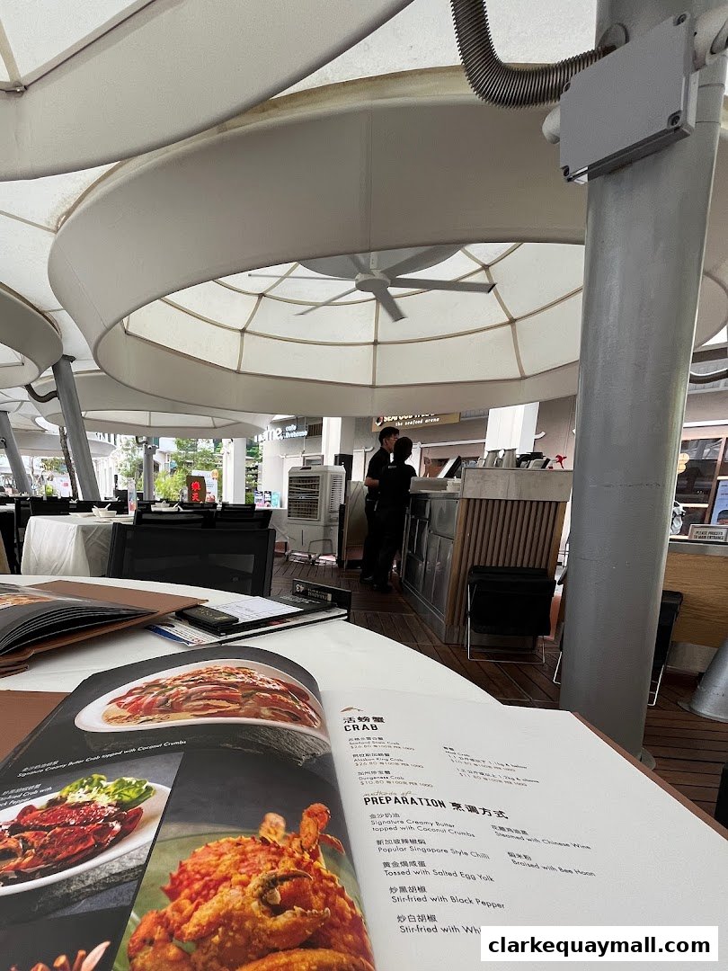 A menu from Seafood Paradise featuring crab dishes and preparation styles.