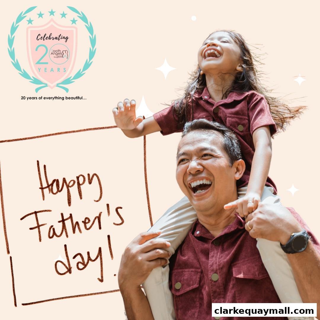 A father and daughter celebrate Father's Day with a happy embrace.
