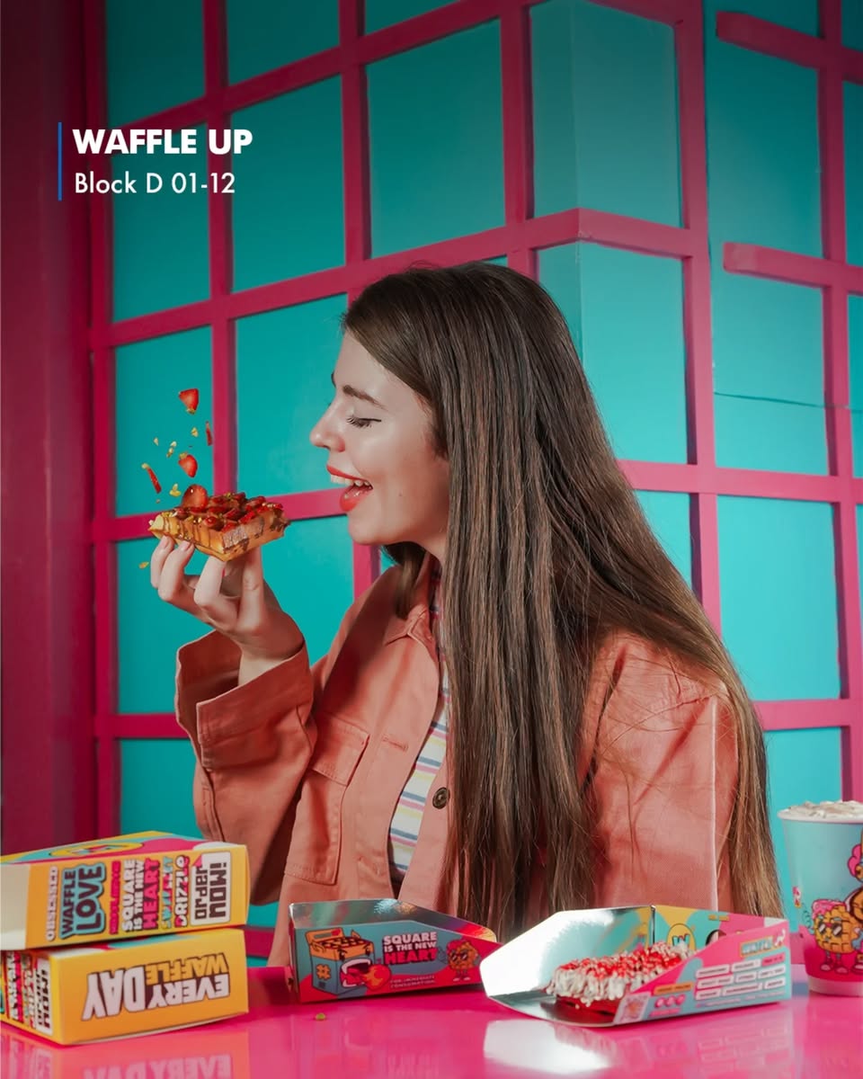 A delicious waffle-on-a-stick from Waffle Up