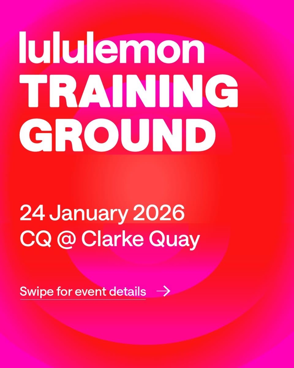 Customized lululemon training gear on display