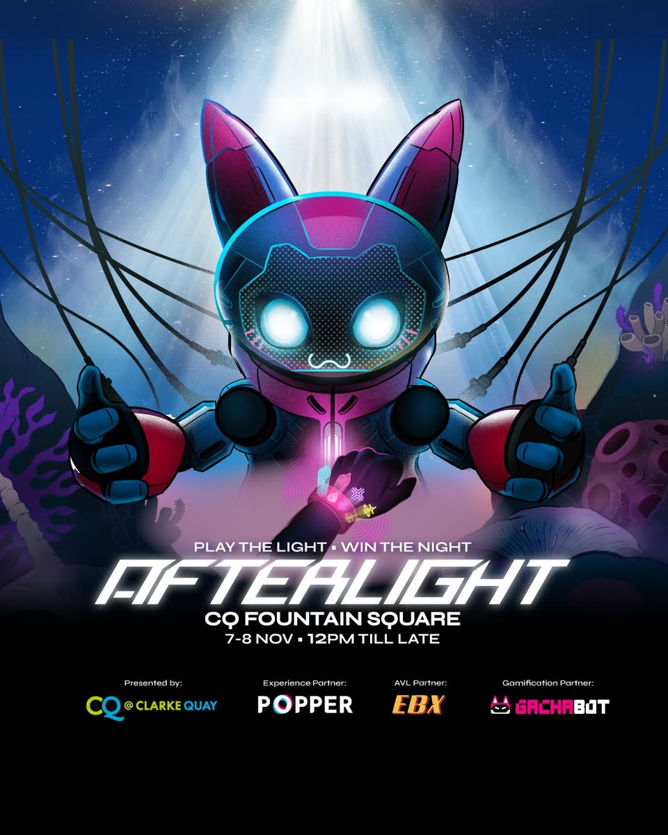 Futuristic digital art display at AFTERLIGHT 2025